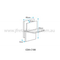 Corrugated Shelf Support Clip (CDA-C100)